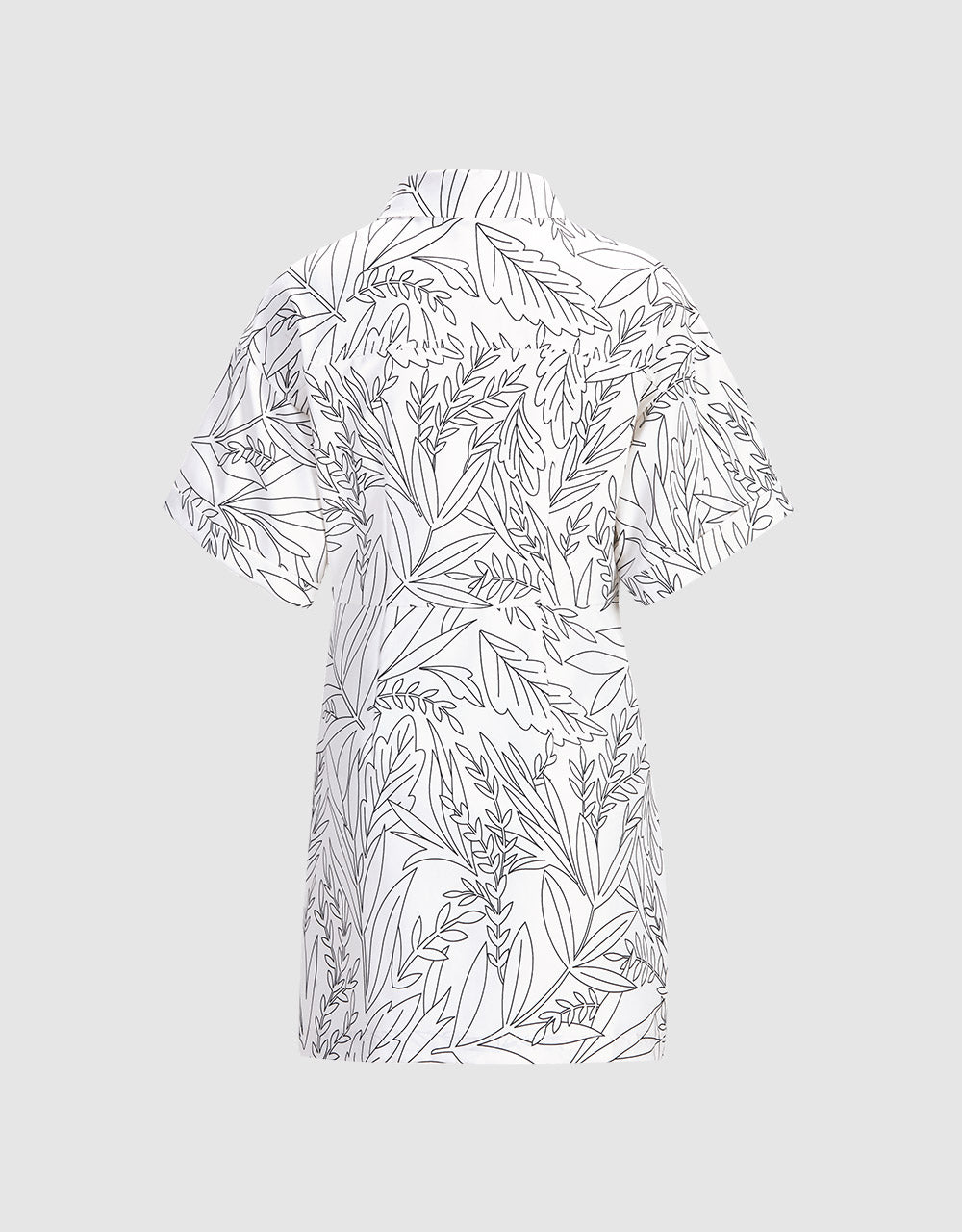 나뭇잎 프린트 드레스