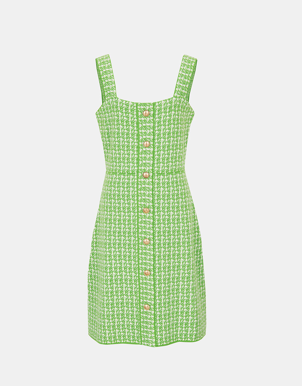 초록  트위드 드레스