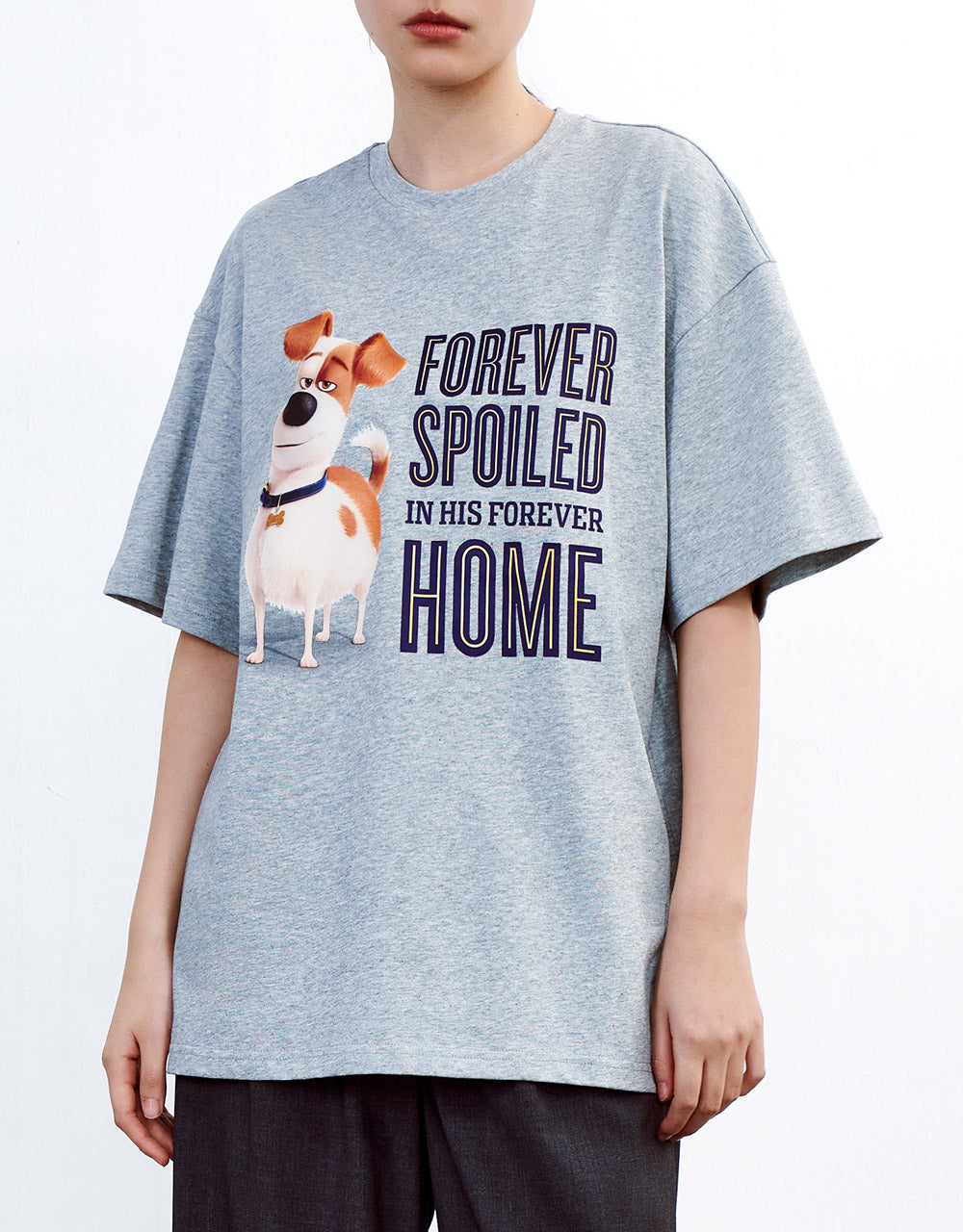 애완 동물의 비밀 생활 오버사이즈 티셔츠