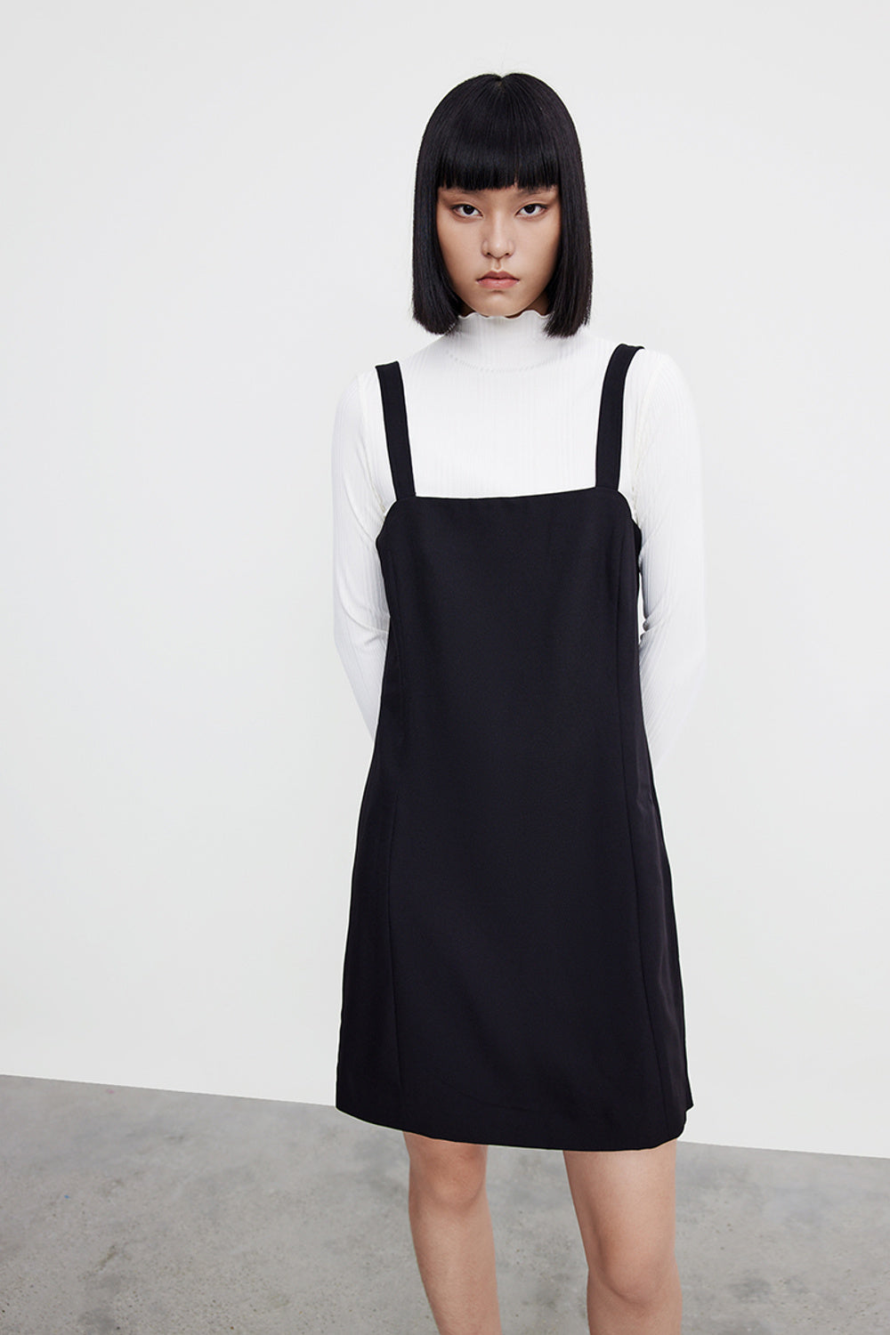 슬리브리스 오프 숄더 A-Line 드레스