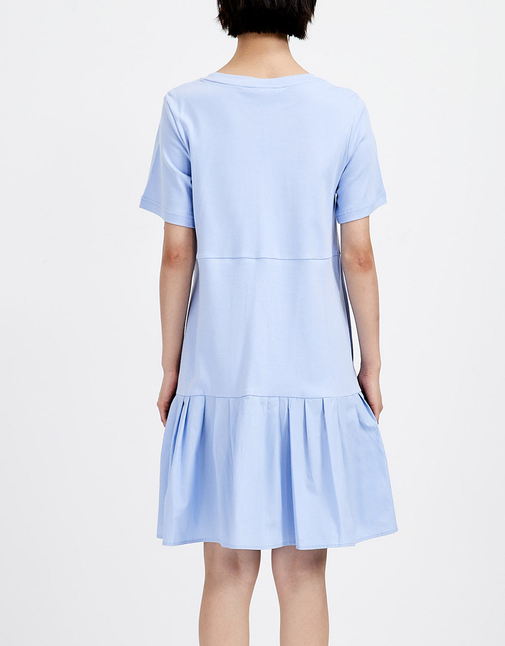 표준 크루넥 A-Line 드레스